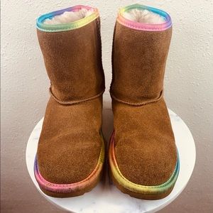 Rainbow 🌈 Shearing Lined UGG Boots KIDS